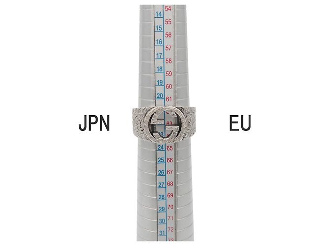 Anello GUCCI Interlocking G Arabesque SV925 Silver #23 US10.5 EU63 - vista 7