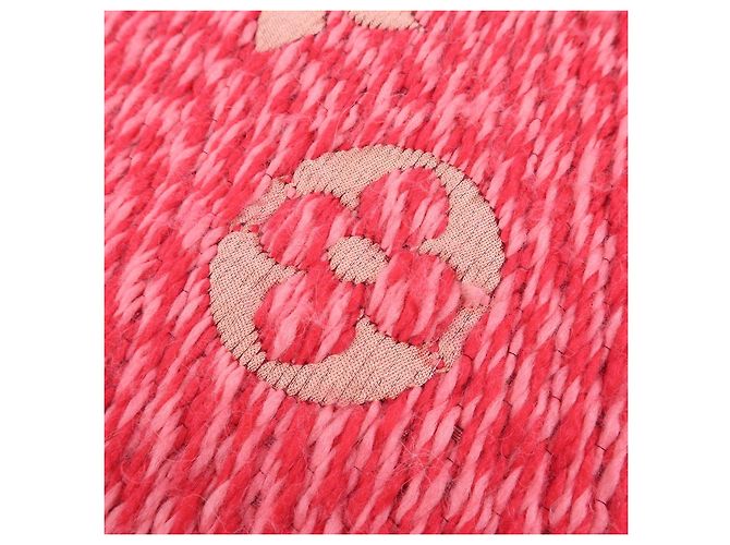 Louis Vuitton Monogram Wool Silk Scarf Echarpe Logomania M78706 - vista 12
