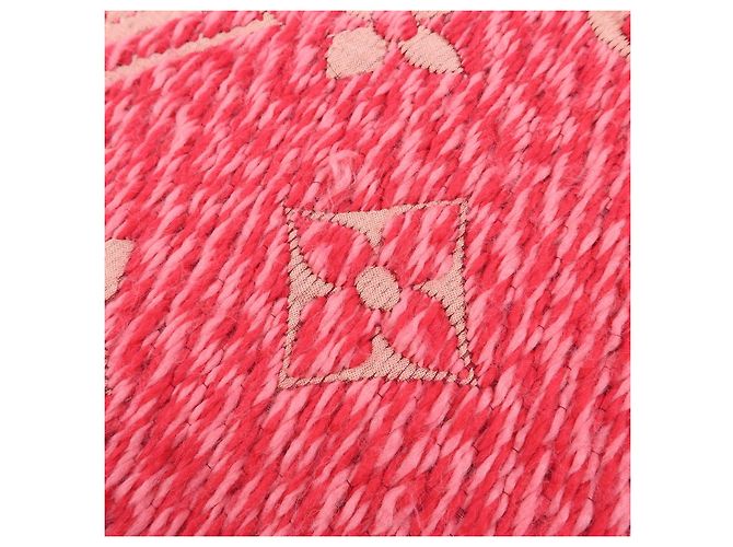 Louis Vuitton Monogram Wool Silk Scarf Echarpe Logomania M78706 - vista 13