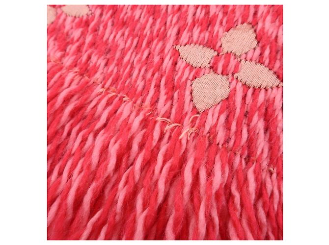 Louis Vuitton Monogram Wool Silk Scarf Echarpe Logomania M78706 - vista 14