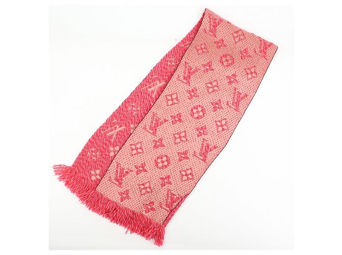 Louis Vuitton Monogram Wool Silk Scarf Echarpe Logomania M78706 - vista 3