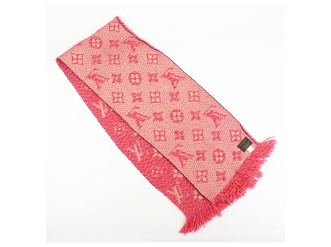 Louis Vuitton Monogram Wool Silk Scarf Echarpe Logomania M78706 - vista 4