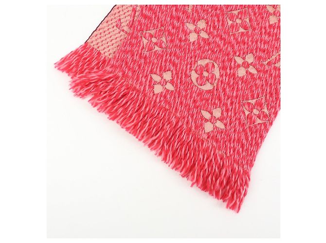 Louis Vuitton Monogram Wool Silk Scarf Echarpe Logomania M78706 - vista 5