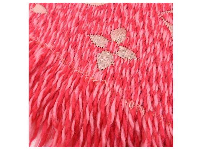Louis Vuitton Monogram Wool Silk Scarf Echarpe Logomania M78706 - vista 6