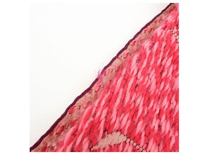 Louis Vuitton Monogram Wool Silk Scarf Echarpe Logomania M78706 - vista 8