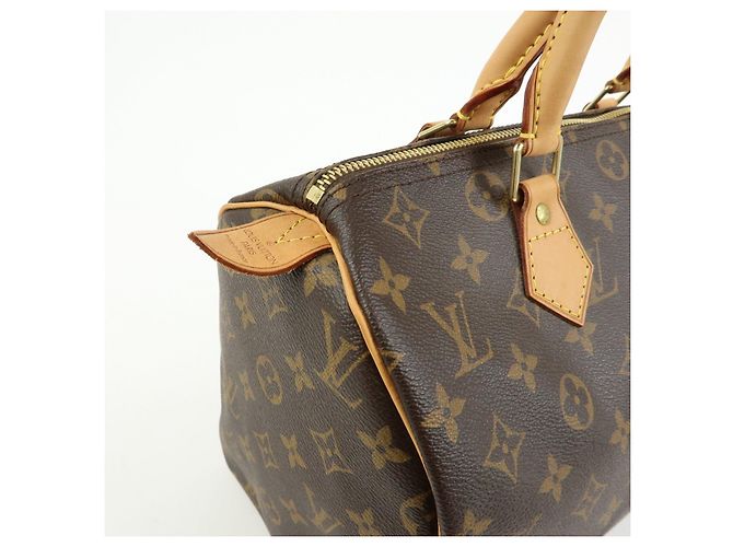 Borsa a mano Louis Vuitton Monogram Speedy 30 Boston Bag Brown M41526 - vista 15