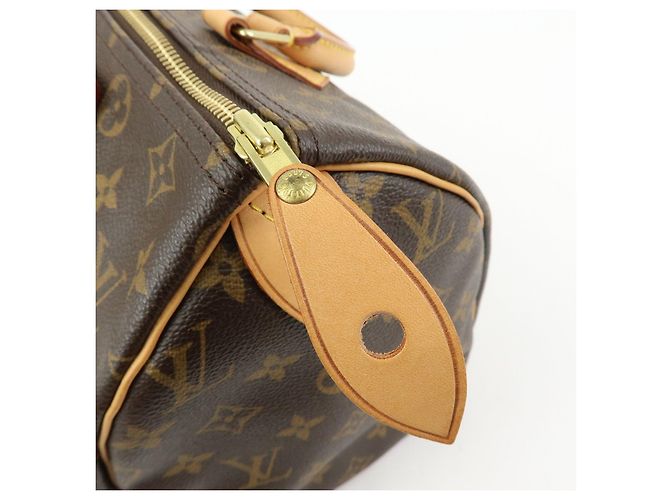 Borsa a mano Louis Vuitton Monogram Speedy 30 Boston Bag Brown M41526 - vista 17