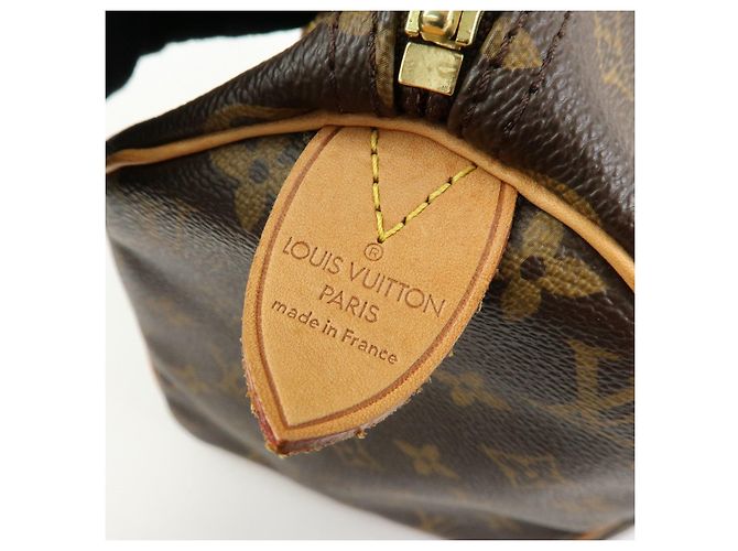 Borsa a mano Louis Vuitton Monogram Speedy 30 Boston Bag Brown M41526 - vista 21