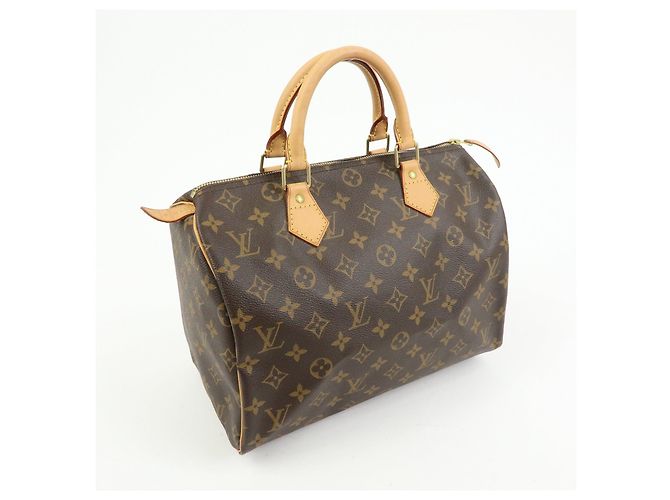 Borsa a mano Louis Vuitton Monogram Speedy 30 Boston Bag Brown M41526 - vista 4