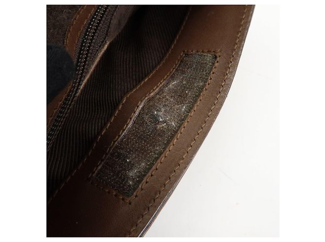 Borsa a tracolla e spalla GUCCI GG Canvas Leather Brown 27639 - vista 18