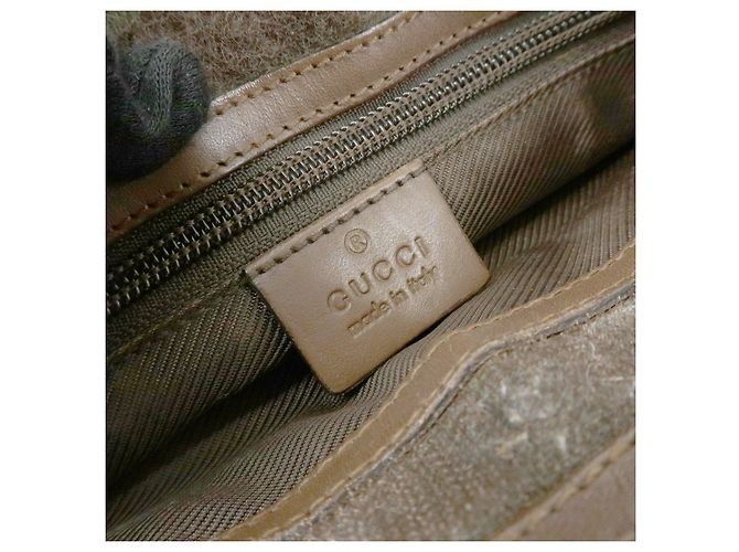 Borsa a tracolla e spalla GUCCI GG Canvas Leather Brown 27639 - vista 22