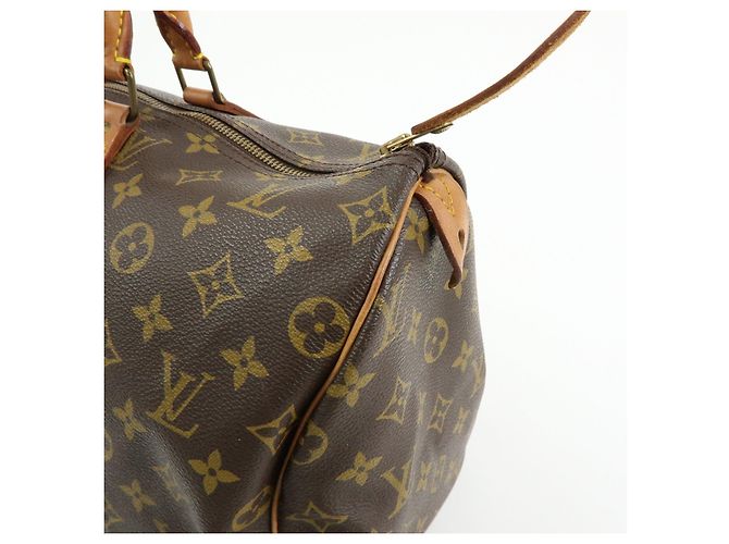 Borsa a mano Louis Vuitton Monogram Speedy 40 Borsa Boston Marrone M41522 - vista 14