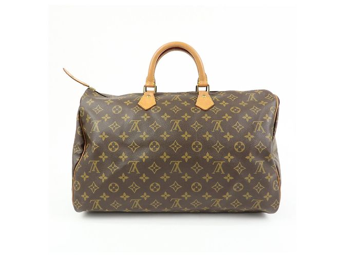 Borsa a mano Louis Vuitton Monogram Speedy 40 Borsa Boston Marrone M41522 - vista 2