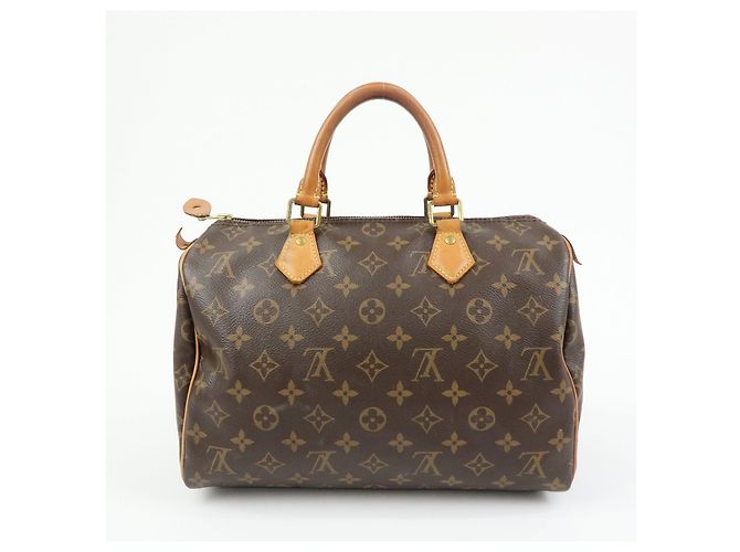 Louis Vuitton Monogram Speedy 30 Boston Bag Hand Bag Brown M41108 - vista 2