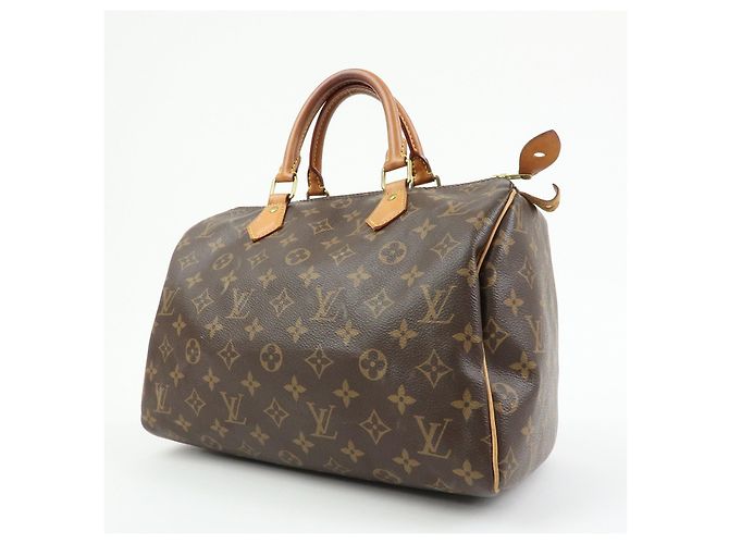 Louis Vuitton Monogram Speedy 30 Boston Bag Hand Bag Brown M41108 - vista 3