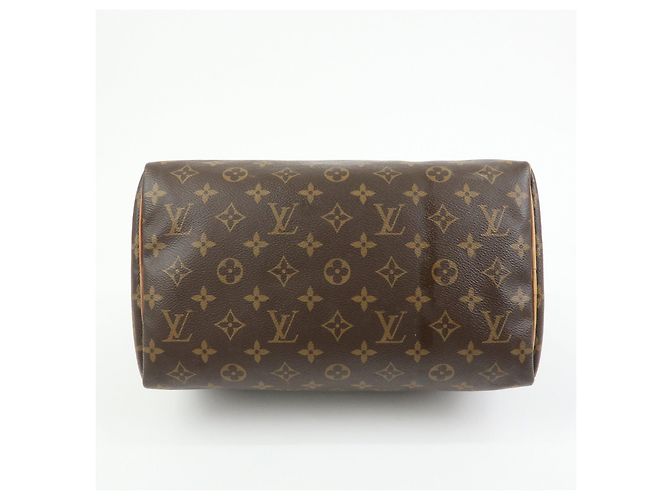 Louis Vuitton Monogram Speedy 30 Boston Bag Hand Bag Brown M41108 - vista 5