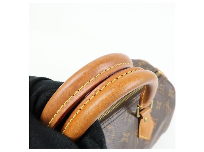 Louis Vuitton Monogram Speedy 30 Boston Bag Hand Bag Brown M41108 - vista 7