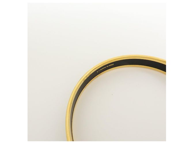 Hermès HERMES Email PM Bracciale Rigido Placcato Oro Verde Scuro - vista 7