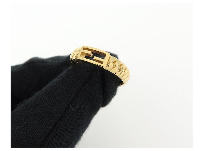 FENDI Baguette Ring Metal Ring Gold Ring Größe M US7 EU54 HK15 - Ansicht 5