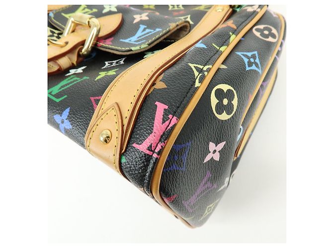 Louis Vuitton Monogram Multicolor Priscilla Hand Bag Noir M40097 - vista 11