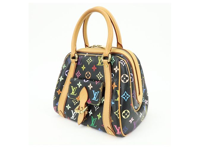 Louis Vuitton Monogram Multicolor Priscilla Hand Bag Noir M40097 - vista 3