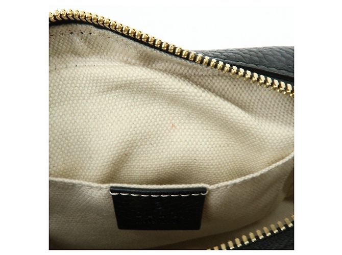 Borsa a tracolla e spalla GUCCI SOHO in pelle Nero 308364 - vista 19