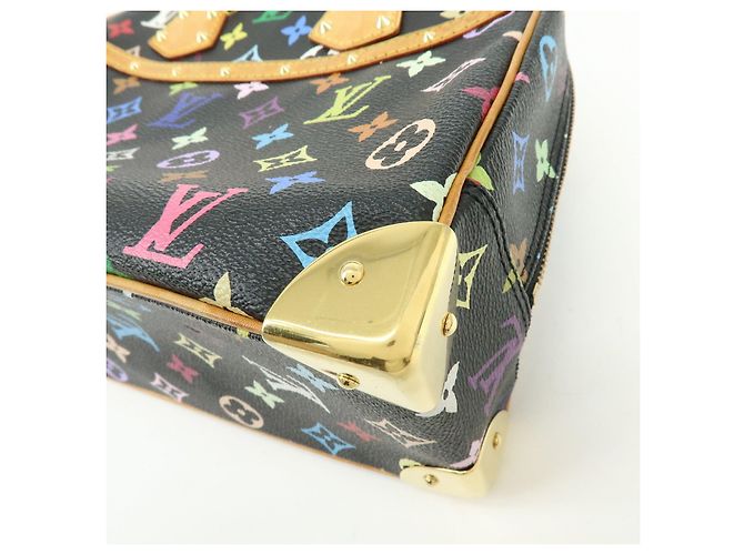 Louis Vuitton Monogram Trouville Multicolor Hand Bag Noir M92662 - vista 13