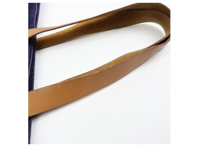 Hermès HERMES Amedaba GM Canvas Leder Tote Bag Navy Purple - Ansicht 10