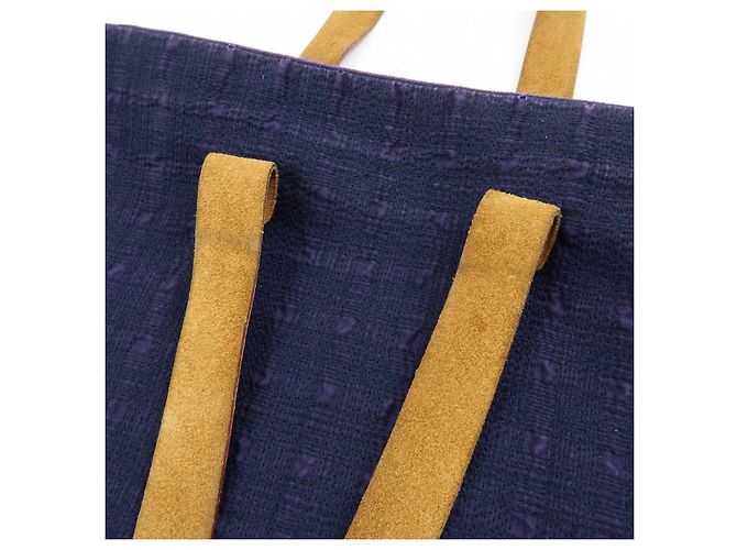 Hermès HERMES Amedaba GM Canvas Leder Tote Bag Navy Purple - Ansicht 12
