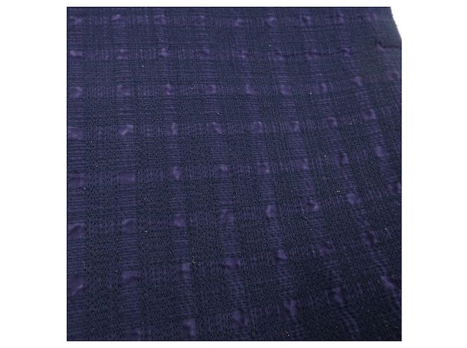 Hermès HERMES Amedaba GM Canvas Leder Tote Bag Navy Purple - Ansicht 17