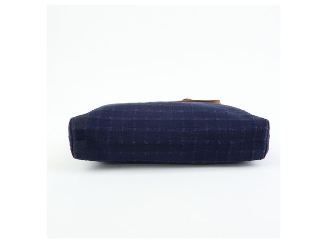 Hermès HERMES Amedaba GM Canvas Leder Tote Bag Navy Purple - Ansicht 5
