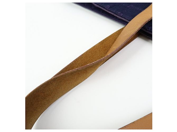 Hermès HERMES Amedaba GM Canvas Leder Tote Bag Navy Purple - Ansicht 9