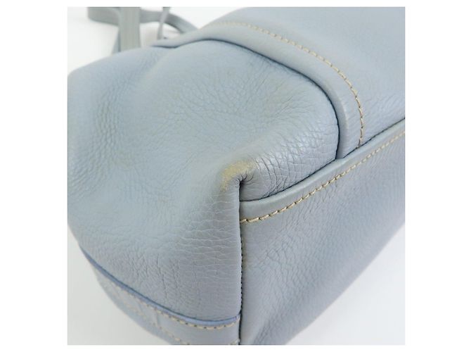 Borsa Tote e Borsa a Mano PRADA in pelle Vitello Daino Azzurro BR2252 - vista 13