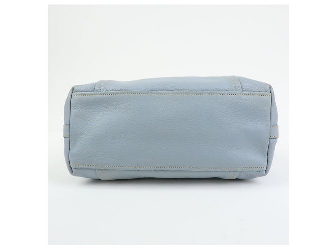 Borsa Tote e Borsa a Mano PRADA in pelle Vitello Daino Azzurro BR2252 - vista 5