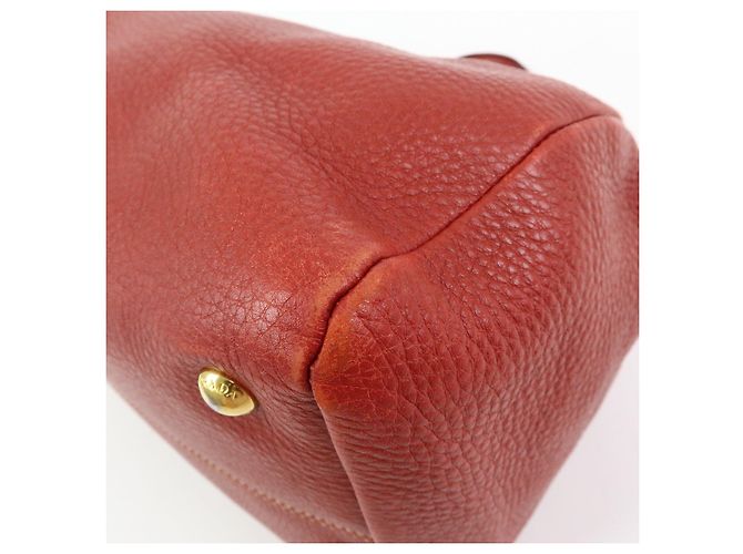 Borsa 2Way in pelle di vitello con logo PRADA Borsa a mano Borsa a tracolla Rossa - vista 12
