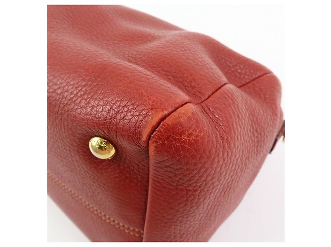 Borsa 2Way in pelle di vitello con logo PRADA Borsa a mano Borsa a tracolla Rossa - vista 14