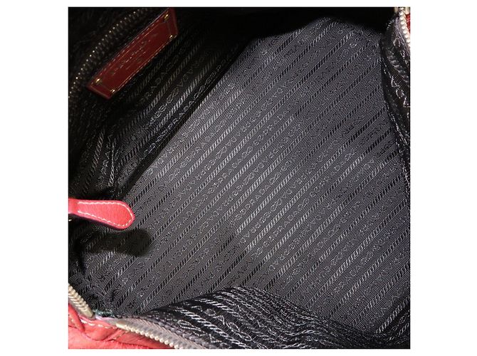 Borsa 2Way in pelle di vitello con logo PRADA Borsa a mano Borsa a tracolla Rossa - vista 22