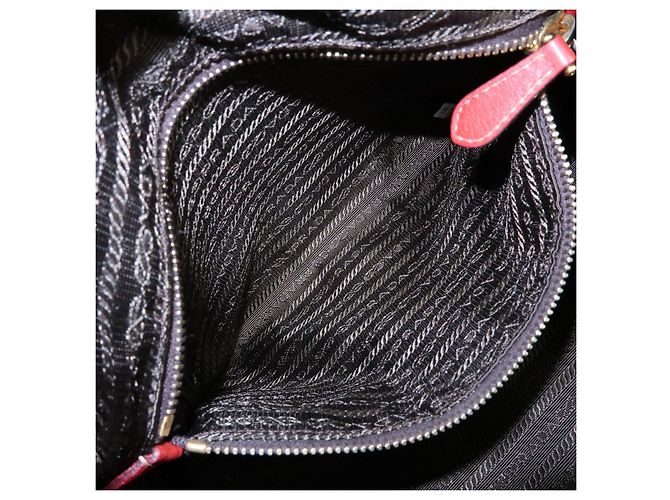Borsa 2Way in pelle di vitello con logo PRADA Borsa a mano Borsa a tracolla Rossa - vista 23