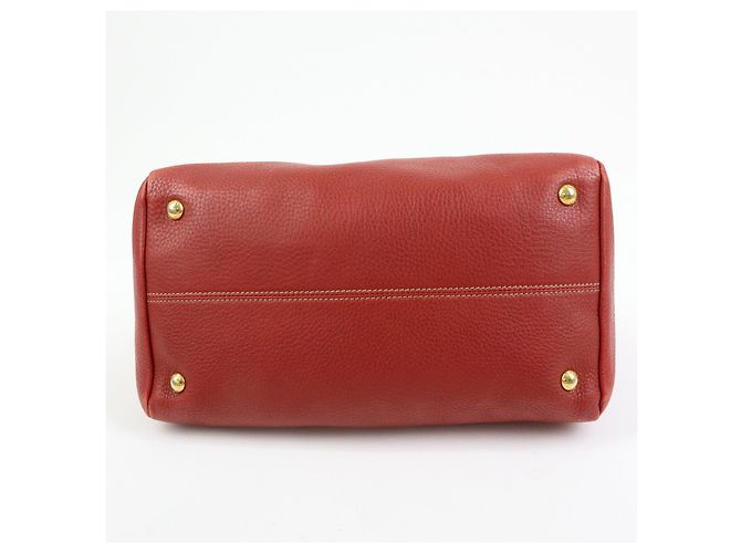 Borsa 2Way in pelle di vitello con logo PRADA Borsa a mano Borsa a tracolla Rossa - vista 5