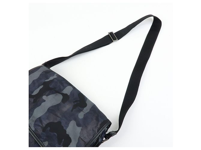 Borsa a tracolla PRADA in nylon e pelle Saffiano con logo triangolare VA0768 - vista 6