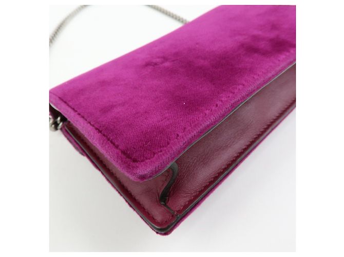 Borsa GUCCI Dionysus Super Mini Bag in velluto con catena 476432 - vista 10