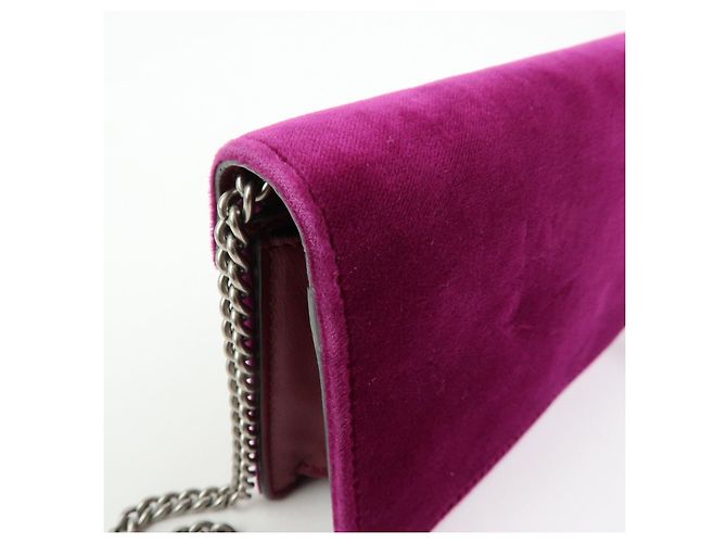 Borsa GUCCI Dionysus Super Mini Bag in velluto con catena 476432 - vista 15