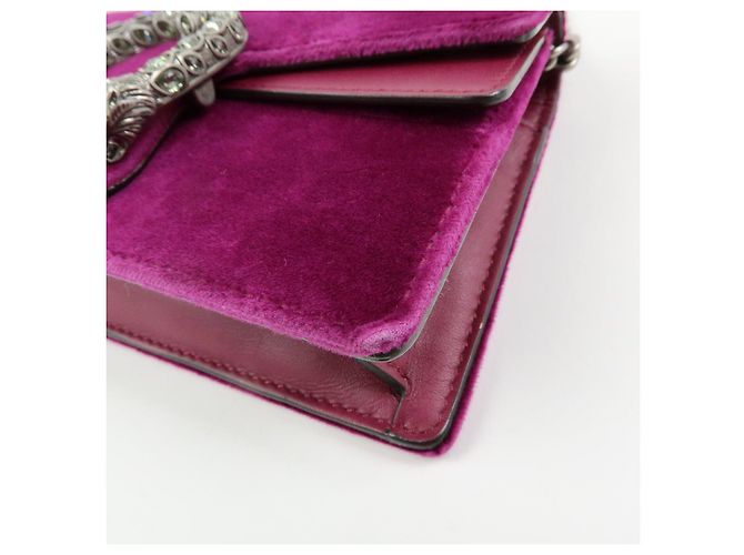 Borsa GUCCI Dionysus Super Mini Bag in velluto con catena 476432 - vista 8