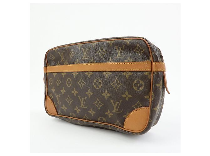 Louis Vuitton Monogram Compiegne 28 Pouch Clutch Bag Brown M51845 - vista 3