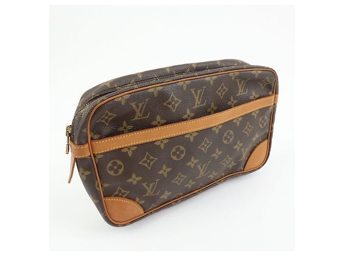 Louis Vuitton Monogram Compiegne 28 Pouch Clutch Bag Brown M51845 - vista 4