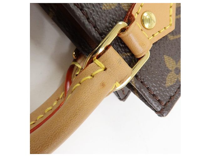 Louis Vuitton Monogram Petit Sac Plat Borsa a Mano e a Spalla 2Way M69442 - vista 10
