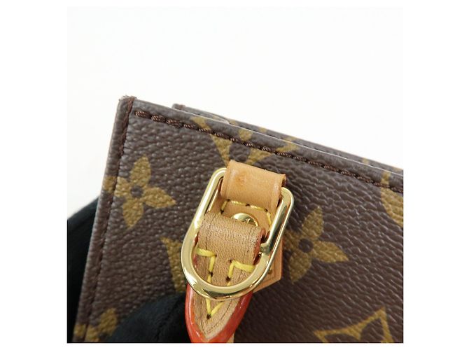Louis Vuitton Monogram Petit Sac Plat Borsa a Mano e a Spalla 2Way M69442 - vista 12