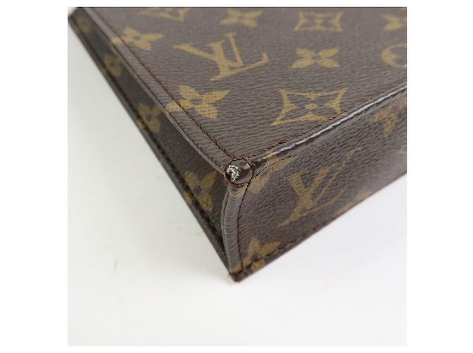 Louis Vuitton Monogram Petit Sac Plat Borsa a Mano e a Spalla 2Way M69442 - vista 13