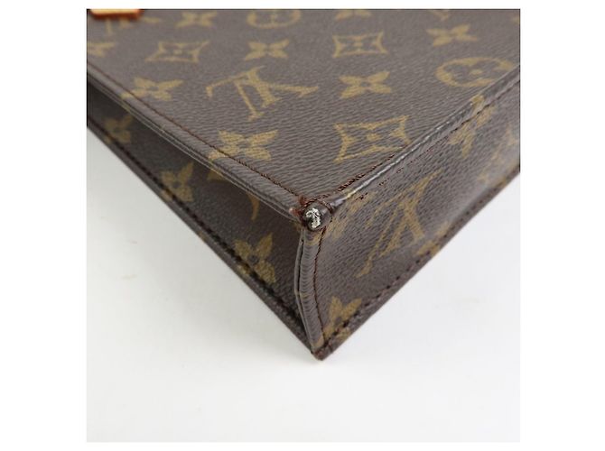 Louis Vuitton Monogram Petit Sac Plat Borsa a Mano e a Spalla 2Way M69442 - vista 15
