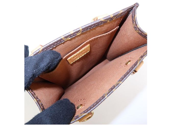 Louis Vuitton Monogram Petit Sac Plat Borsa a Mano e a Spalla 2Way M69442 - vista 19